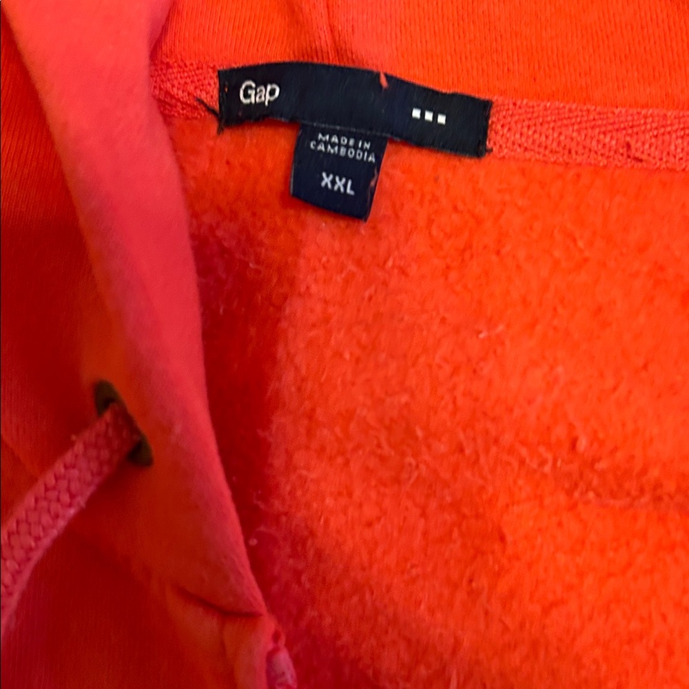GAP Women’s Coral Zip Up Hoodie Size XXL - Picture 2 of 6